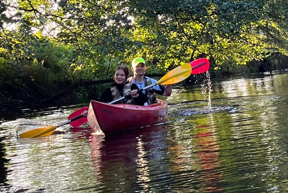 Spływ kajakowy rzeką Dobrzycą